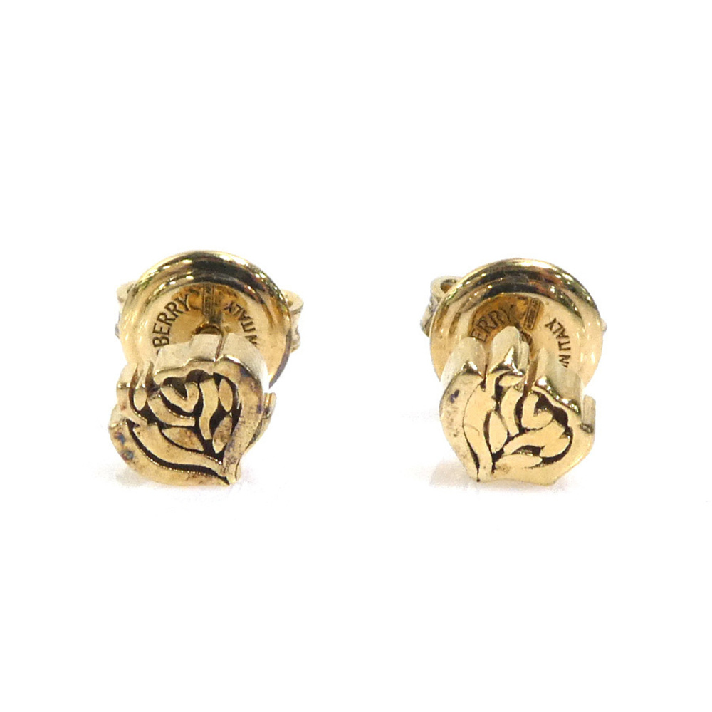 Burberry earrings, sterling silver (925), gold, women's, h32316k